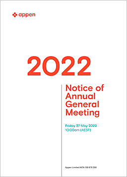 2022 Notice of Annual General Meeting