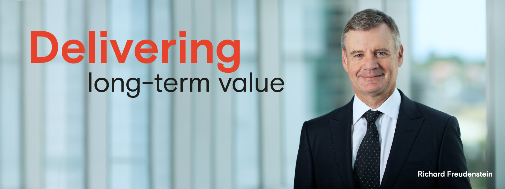 Delivering long-term value - Richard Freudenstein